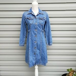 Union Bay Denim Shirt Dress - VTG 90s